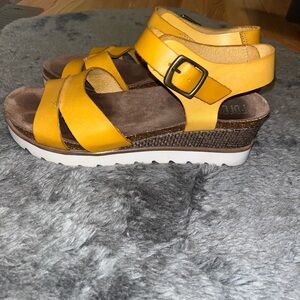 Yellow Foreva Strappy Wedged Sandal